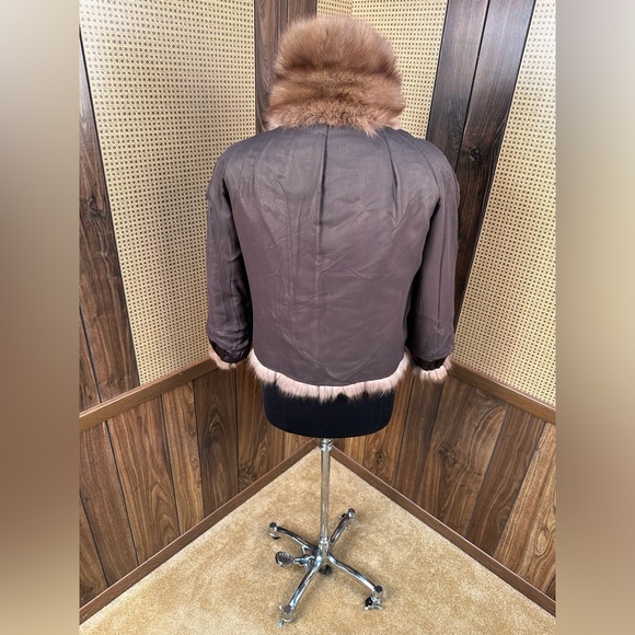 BEAUTIFUL VINTAGE NATURAL RUSSIAN SABLE FUR COAT JACKET BOLERO SMALL 4 - 6 - Picture 10 of 10